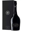 Laurent Perrier Grand Siecle champagne bottle with black elegant gift box featuring sunburst design