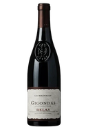 Delas Gigondas Les Reinages 2020 red wine bottle with white and brown label