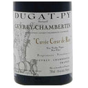 Dugat-Py Gevrey Chambertin Coeur de Roy 1998 wine bottle with autumn leaf and cherry fruit aromas label