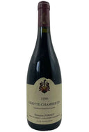 Ponsot Griottes Chambertin 1990 wine bottle with label.