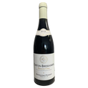 Bottle of Domaine Poisot Corton Bressandes 2016 Grand Cru red wine with white label and cream capsule