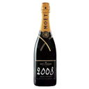 Moet et Chandon Grand Vintage 2008 champagne bottle with elegant label design.