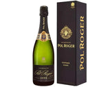 Pol Roger Brut Vintage 2008 Champagne bottle and box.