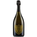 Dom Perignon 2002 champagne bottle with label.