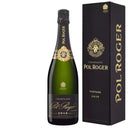 Pol Roger Brut Vintage 2018 champagne bottle with elegant packaging.