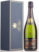 Pol Roger 2002 Winston Churchill Champagnerflasche und Geschenkbox mit eleganter Verpackung.